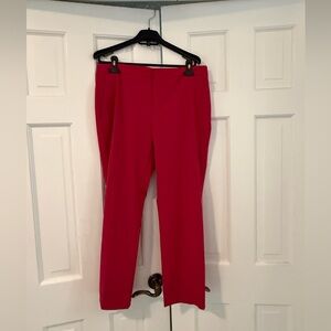 Zara Women's Vibrant Red Trousers